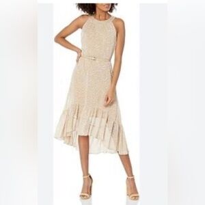 Tommy Hilfiger Elegant Cream Midi Dress (missing belt)